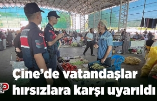Çine’de vatandaşlar hırsızlara karşı uyarıldı