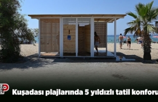 Kuşadası plajlarında 5 yıldızlı tatil konforu