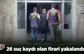 26 suç kaydı olan firari yakalandı