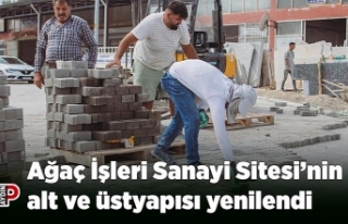 Ağaç İşleri Sanayi Sitesi’nin alt ve üstyapısı...