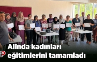 Alinda kadınları eğitimlerini tamamladı