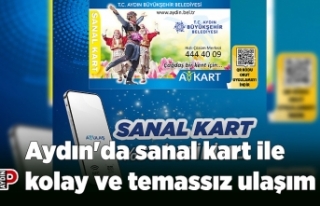 Aydın'da sanal kart ile kolay ve temassız ulaşım