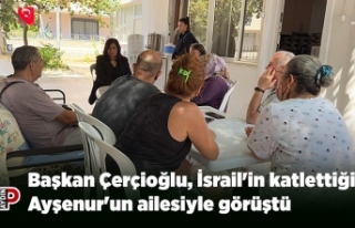 Başkan Çerçioğlu, İsrail'in katlettiği...