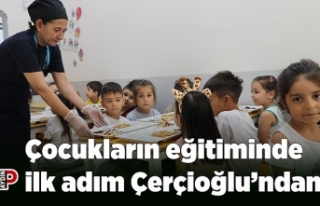 Çocukların eğitiminde ilk adım Çerçioğlu’ndan
