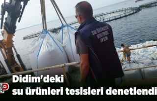 Didim'deki su ürünleri tesisleri denetlendi