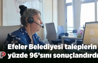 Efeler Belediyesi taleplerin yüzde 96’sını sonuçlandırdı