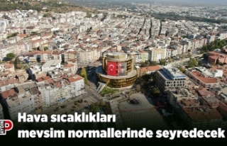 Hava sıcaklıkları mevsim normallerinde seyredecek