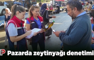 Pazarda zeytinyağı denetimi