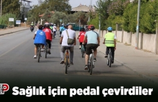 Sağlık için pedal çevirdiler
