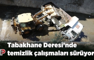 Tabakhane Deresi’nde temizlik çalışmaları sürüyor