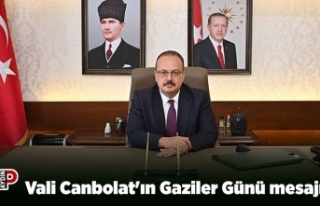 Vali Canbolat'ın Gaziler Günü mesajı
