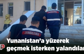 Yunanistan’a yüzerek geçmek isterken yalandılar