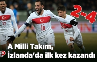 A Milli Takım, İzlanda'da ilk kez kazandı