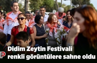 Didim Zeytin Festivali renkli görüntülere sahne...