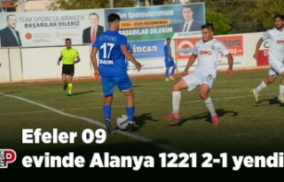 Efeler 09 evinde Alanya 1221 2-1 yendi