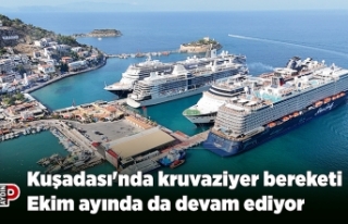 Kuşadası'nda kruvaziyer bereketi Ekim ayında...