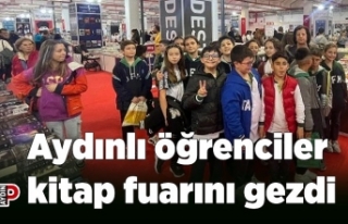 Aydınlı öğrenciler kitap fuarını gezdi