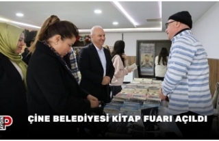 ÇİNE BELEDİYESİ KİTAP FUARI AÇILDI