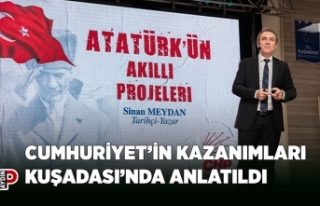 CUMHURİYET’İN KAZANIMLARI KUŞADASI’NDA ANLATILDI
