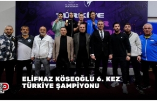 ELİFNAZ KÖSEOĞLU 6. KEZ TÜRKİYE ŞAMPİYONU