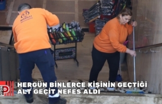 HERGÜN BİNLERCE KİŞİNİN GEÇTİĞİ ALT GEÇİT...