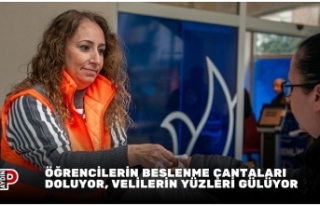 ÖĞRENCİLERİN BESLENME ÇANTALARI DOLUYOR, VELİLERİN...