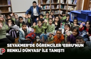 SEYAKMER’DE ÖĞRENCİLER ‘EBRU’NUN RENKLİ...