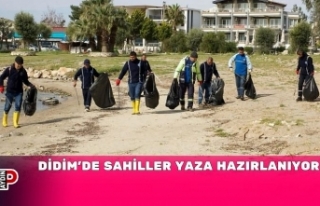 DİDİM’DE SAHİLLER YAZA HAZIRLANIYOR