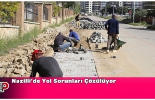 Nazilli’de Yol Sorunları Çözülüyor