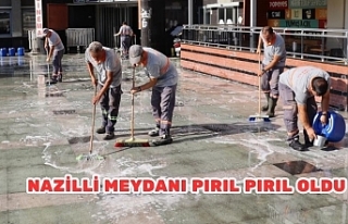 Nazilli meydanı pırıl pırıl oldu