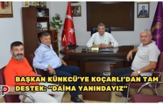 Başkan Künkcü’ye Koçarlı’dan tam destek:...