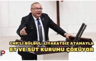 CHP’li Bülbül: Liyakatsız atamayla Et ve Süt...