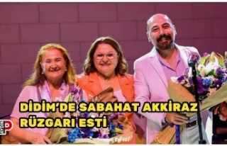DİDİM’DE SABAHAT AKKİRAZ RÜZGARI ESTİ