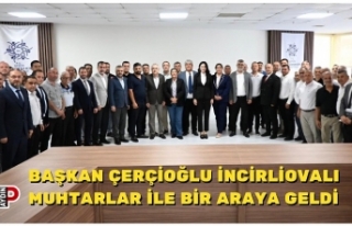 BAŞKAN ÇERÇİOĞLU İNCİRLİOVALI MUHTARLAR İLE...