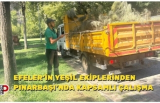 EFELER’İN YEŞİL EKİPLERİNDEN PINARBAŞI’NDA...