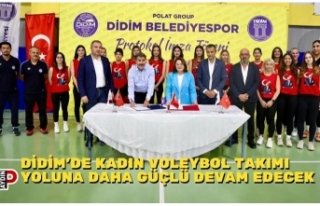 DİDİM’DE KADIN VOLEYBOL TAKIMI YOLUNA DAHA GÜÇLÜ...
