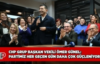 CHP GRUP BAŞKAN VEKİLİ ÖMER GÜNEL: PARTİMİZ...
