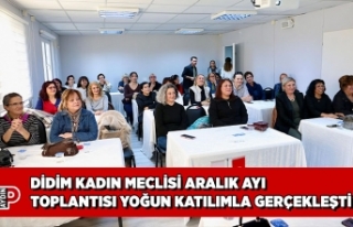 DİDİM KADIN MECLİSİ ARALIK AYI TOPLANTISI YOĞUN...