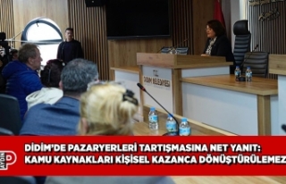 DİDİM’DE PAZARYERLERİ TARTIŞMASINA NET YANIT:...