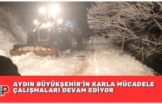 AYDIN BÜYÜKŞEHİR’İN KARLA MÜCADELE ÇALIŞMALARI...