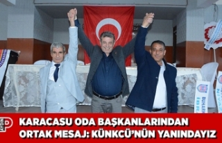 KARACASU ODA BAŞKANLARINDAN ORTAK MESAJ: KÜNKCÜ’NÜN...