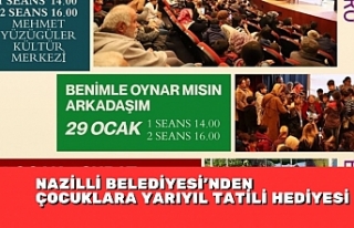 NAZİLLİ BELEDİYESİ’NDEN ÇOCUKLARA YARIYIL TATİLİ...