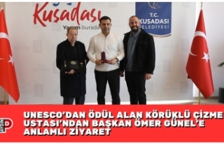 UNESCO’DAN ÖDÜL ALAN KÖRÜKLÜ ÇİZME USTASI'NDAN...