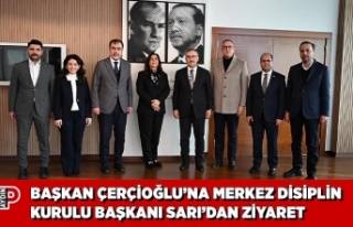 BAŞKAN ÇERÇİOĞLU’NA MERKEZ DİSİPLİN KURULU...