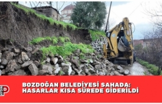 BOZDOĞAN BELEDİYESİ SAHADA: HASARLAR KISA SÜREDE...