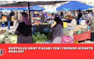 KURTULUŞ SEMT PAZARI YENİ YERİNDE HİZMETE BAŞLADI