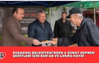KUŞADASI BELEDİYESİ'NDEN 6 Şubat DEPREM ŞEHİTLERİ...