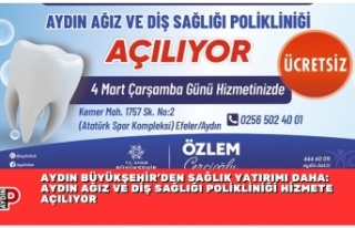 AYDIN BÜYÜKŞEHİR’DEN SAĞLIK YATIRIMI DAHA:...