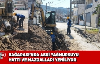 BAĞARASI’NDA ASKİ YAĞMURSUYU HATTI VE MAZGALLARI...