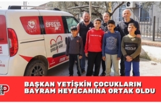 BAŞKAN YETİŞKİN ÇOCUKLARIN BAYRAM HEYECANINA...